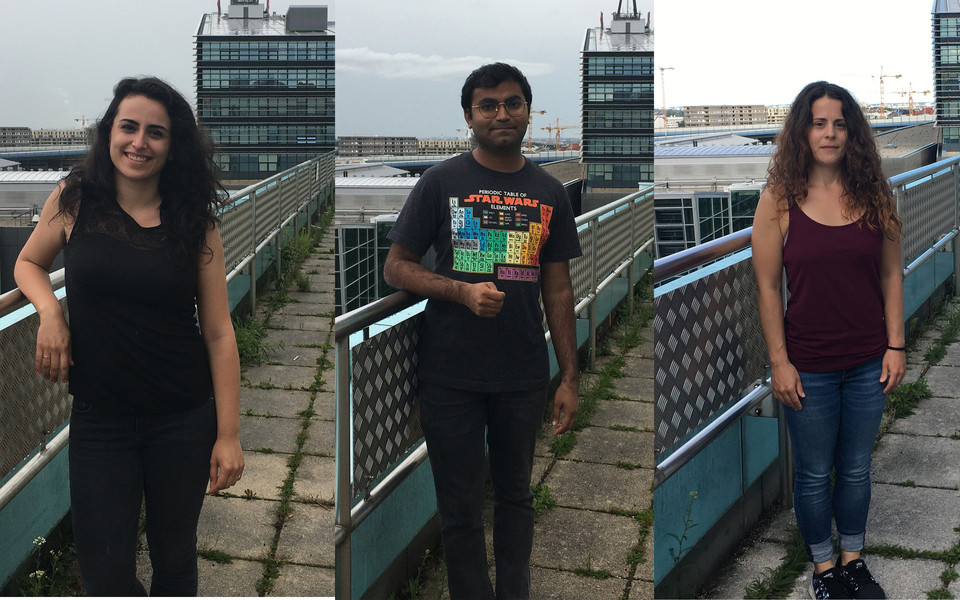 From left to right: Sara Scinicariello, Ameya Khandekar, Konstantina Georgiou